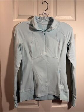 lululemon athletica Light Blue Half-Zip Pullover